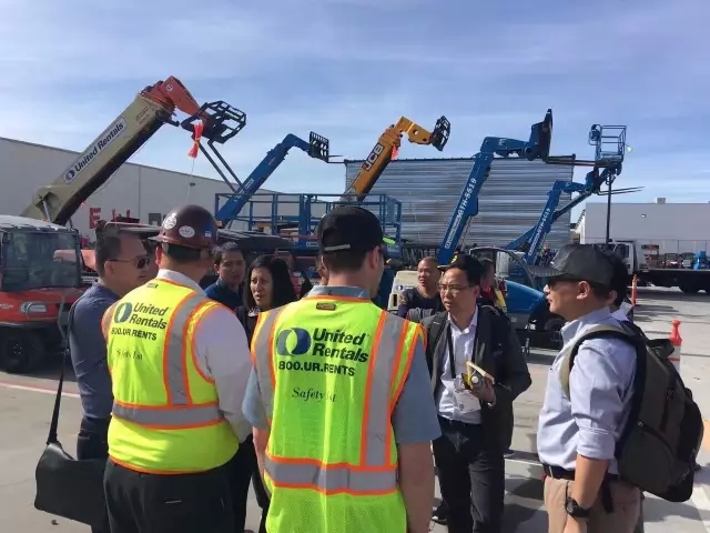 晉工機械在聯合租賃公司考察交流